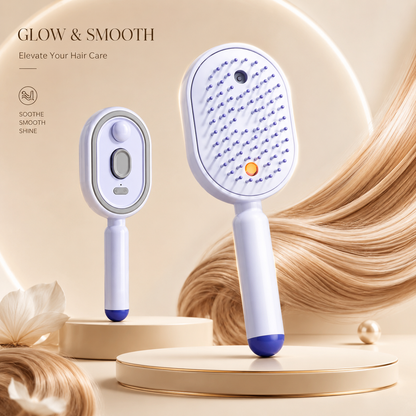 🪮✨Electric Spray Air Cushion Massage Comb | Self-Cleaning Anti-Tangle | Essential Oil Mist Hair Care Comb | Anti-Static Volumizing Aromatherapy Comb /A set to solve your hair problems-ZO