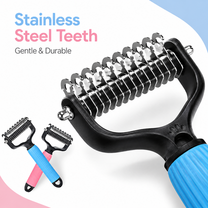 🐾 Universal Pet Detangling Comb for Shedding Pets